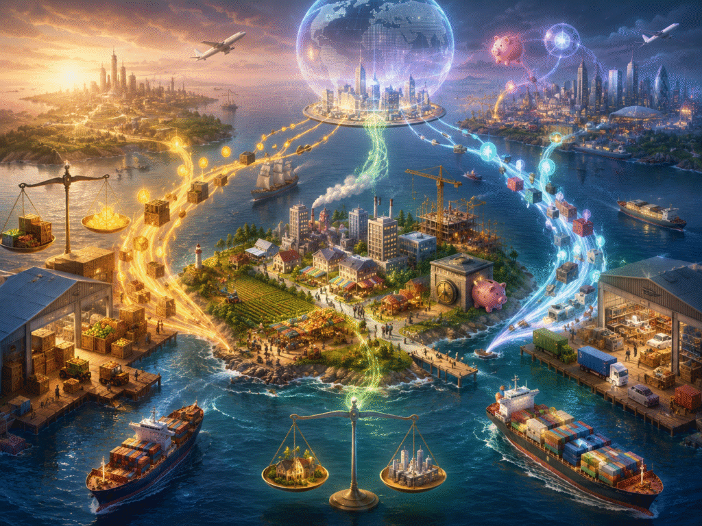 The Open Economy Explained: Net Exports, Trade Balance, and Capital Flows in Macroeconomics
